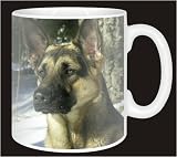 Review Advanta  / GERMAN SHEPHERD in SNOW Coffee Mug