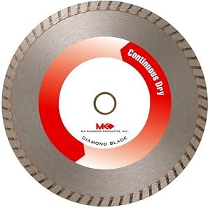 MK Diamond 155930 MK-625D Economy Grade 4-Inch Dry Cutting Continuous Rim Masonry Saw Blade with 5/8-Inch or 20-Millimeter Arbor for Masonry