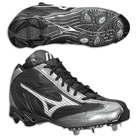 Mizuno Mens 9-Spike Lite Vapor G2 Metal Cleats (Mid)