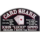 CUSTOMIZED Card Shark Small All Wood Decorative Sign