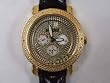 JoJIno Gold Solid Stainless Steel Floating Stones Genuine Diamond Bling Watch