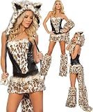 7 Piece Complete Set “Frisky” Sexy Leopard Halloween Costume Picture
