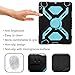 Ipad case, Afranker Ipad 2 case, Ipad 3 case, Ipad 4 Case Plastic Kid Proof Extreme Duty Dual Protective Back Cover with Kickstand Black/blue