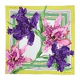 Roberto Cavalli - Roberto Cavalli Yellow Frame Floral Printed Silk Bandana