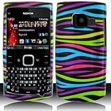 iNcido Brand Cell Phone Rainbow Zebra Protective Case Faceplate Cover For N ....