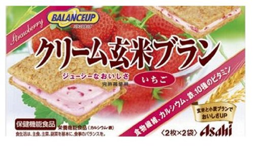 バランスアップ クリーム玄米ブラン いちご 2枚*2袋入