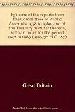 Epitome of the reports from the Committees of Public Accounts, 1938 to 1969, and of the Treasury minutes thereon, with an index for the period 1857 to 1969