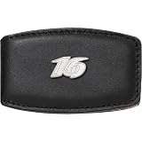 LogoArt Greg Biffle Black Leather and Sterling Silver Money Clip