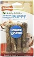Nylabone Healthy Edibles Petite Lamb and Apple Flavored Dog Treat Bones, 4 Count