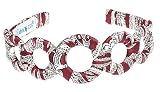 L. Erickson USA Wrapped Circles Ultra Comfort Headband - Burgundy Paisley Silk Print