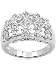 Sterling Silver Diamond Ring (1/6 cttw, I-J Color, I2-I3 Clarity)