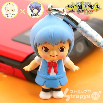 キュージョン根付ストラップ(新世紀エヴァンゲリオン/綾波レイ・制服)