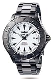 INVICTA OCEAN GHOST III 21J AUTOMATIC WATCH GUNMETAL WHITE DIAL 17113