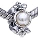 Flower Pearl Charm European Bead Fits Pandora Beads & Charms