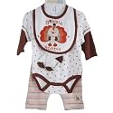 Vitamins Baby Newborn Boys 4pc Gobble Gobble Thanksgiving Pants Set