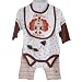 Vitamins Baby Newborn Boys 4pc Gobble Gobble Thanksgiving Pants Set