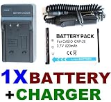 NEEWER® NP-20 Battery + Charger Set for Casio Exilim Card EX-S1, EX-S100, EX-S2, EX-S20U, EX-S3 & MORE!