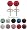 Swarowski Crystal Stud Earrings GlitZ JewelZ &Acirc;&copy; - 1/4' (6MM) - Silver - made with over 70 Swarowski crystals - bling bling!! Comes packed in a lovely velvet pouch - Choose the colour & size from the menu below. Color Siam Red