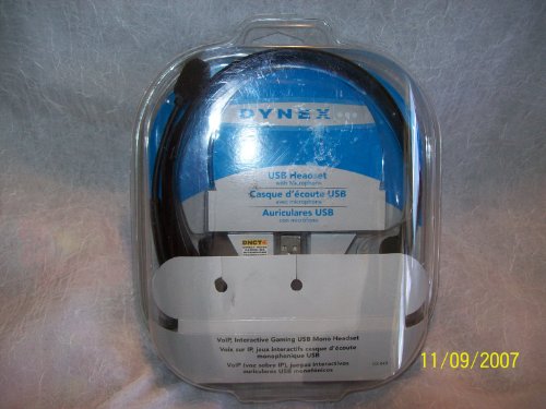 Dynex DX-840 USB Headset with Microphone 