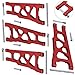 Hobbypark Front / Rear Aluminum Suspension Arms (L/R) Replace 3655X Red for 1/10 Traxxas Slash 4x4 Upgrade Parts Fit HQ727