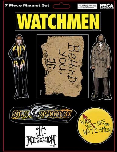  NECA Watchmen Movie Set of 7 Magnets Rorschach and Silk Spectre