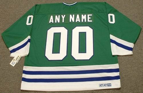 HARTFORD WHALERS 1980's CCM Throwback Away NHL Hockey Jersey Customized with 