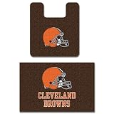 Cleveland Browns Two Piece Bath Rug Set