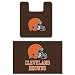 Cleveland Browns Two Piece Bath Rug Set