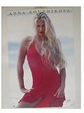 Anna Kournikova Poster Red Dress Beach Shot