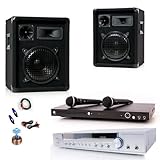 600W Karaokesystem DVD-Player USB Karaoke Partyanlage Boxen Verstärker DJ-584