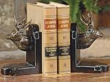 Deer Bookends Resin Anbronze/grecin