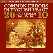 2010 Common Errors in English Usage Daily Boxed Calendar