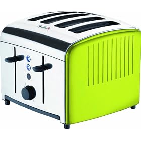 Breville VTT315 Lime Stainless Steel 4 Slice Toaster