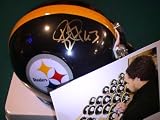 TROY POLAMALU SIGNED AUTOGRAPHED MINI HELMET PITTSBURGH STEELERS COA
