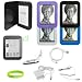 CrazyOnDigital Black Leather Case Cover, Skin Cases Covers with Charger and Screen Protector For Nook Simple Touch (12-item). CrazyOnDigital Retail Package