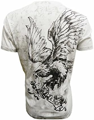 Ekus Men's Konflic Eagle Muscle Tee M White
