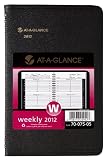 AT-A-GLANCE Recycled Weekly Appointment Book, 5 x 8 Inches, Black, 2012 (70-075-05)