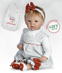 Lil' Jingle Jill - 19-Inch Christmas Lifelike Vinyl Baby Doll (Artist: Michelle Fagan) by Paradise Galleries Dolls.