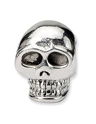 Sterling Silver Reflections Skull Bead