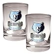 Memphis Grizzlies NBA 2pc Rocks Glass Set - Primary Logo