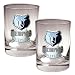 Memphis Grizzlies NBA 2pc Rocks Glass Set - Primary Logo by Great American Products