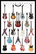 Guitar Heaven Chart of Famous Guitars Music Poster Print - 24x36 Collections Poster Print, 24x36 Poster Print, 24x36