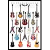 Guitar Heaven Chart of Famous Guitars Music Poster Print - 24x36 Collections Poster Print, 24x36 Poster Print, 24x36