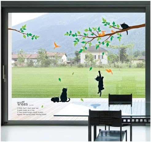 Kitten Poem Tree Repositional Wall Decal