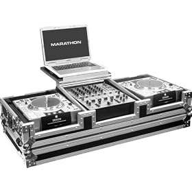 Holds 2 X Large Format Cd Players: Pioneer, Stanton, Technics + 12 Mixer W/ Wheels & Laptop Shelf To Hold Up To A 17-inch Laptop. Holds 12-inch Mixers