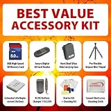 SSE Best Value 8GB, Battery and Tripod Accessory Kit Package for Kodak Pocket Video Camera Zx1, Kodak PlaySport (Zx3) HD Waterproof Pocket Video, Kodak Zi8 Pocket Video Camera