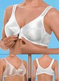 Satin Front Closure Full-Figure Bra - Sizes: 34-48D, 36-48DD