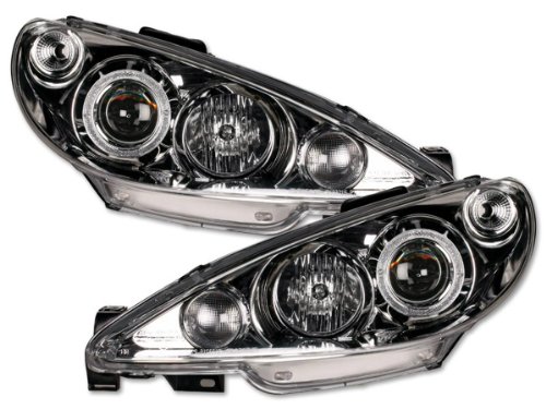 FK Automotive FKFS042033-2 Design Scheinwerfer passend f&uuml;r Peugeot 206 Baujahr 98-03 chrom Preisvergleich