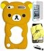 BUKIT CELL (TM) BROWN Bear 3D Cartoon Soft Silicone Skin Case Cover for IPOD TOUCH 5 5G 5TH GENERATION + BUKIT CELL Trademark Lint Cleaning Cloth + Screen Protector + WirelessGeeks247 METALLIC Touch Screen STYLUS PEN with Anti Dust Plug [bundle - 4 items: case, cloth, stylus pen and screen protector]