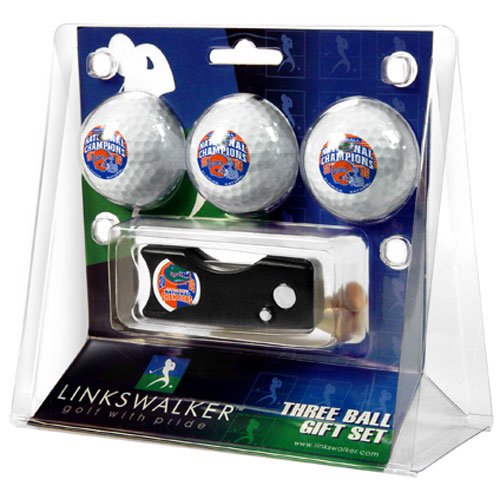 Florida Gators Ncaa 3 Golf Ball Gift Pack W/ Spring Action Divot Tool